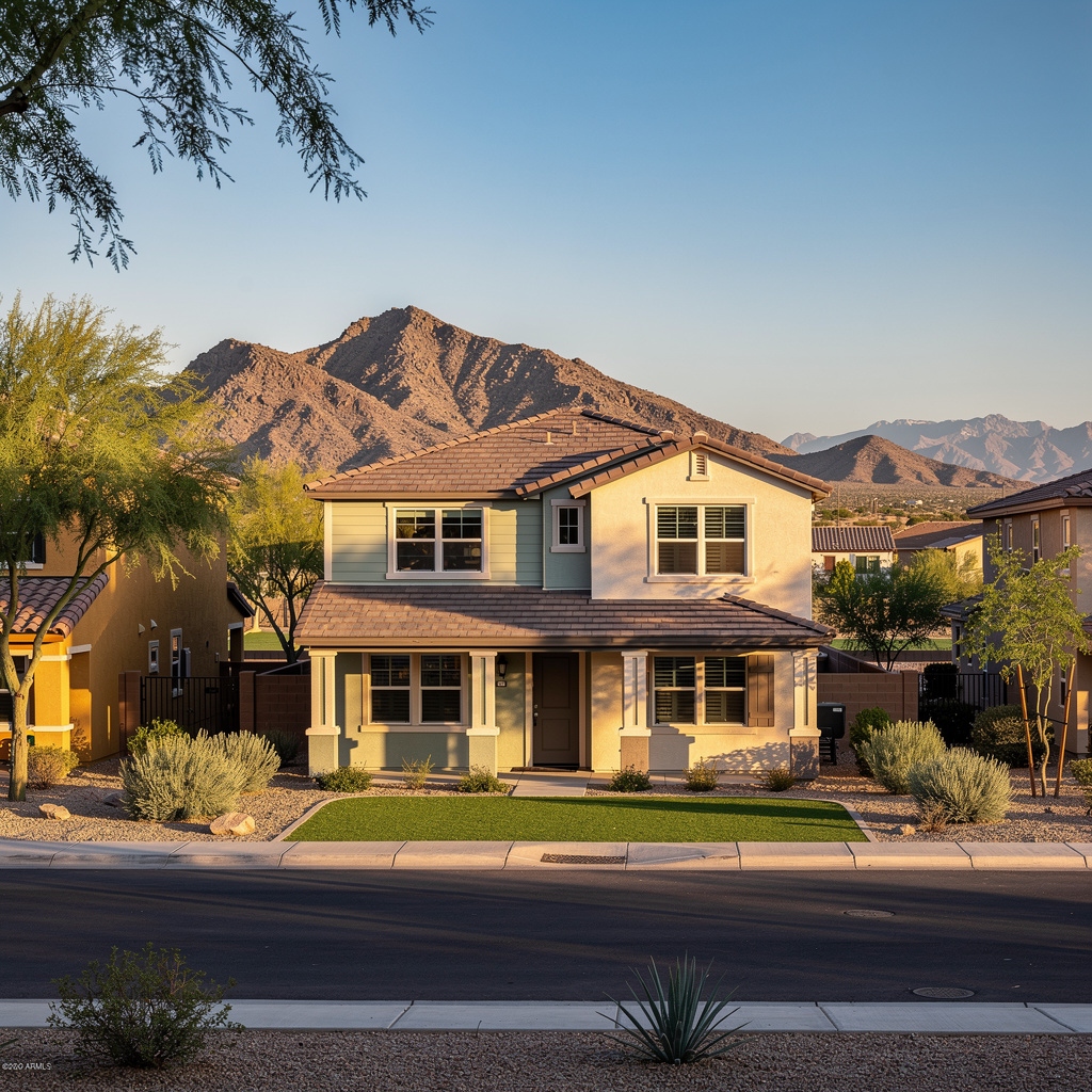 A Studio McGee-style luxury home exterior in Buckeye, AZ — Salt and Slate Cleaning Company