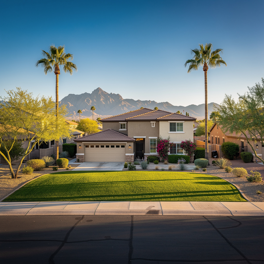 A Studio McGee-style luxury home exterior in Chandler, AZ — Salt and Slate Cleaning Company