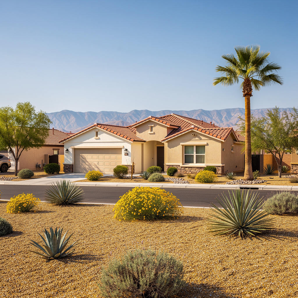 A Studio McGee-style luxury home exterior in Las Vegas, NV — Salt and Slate Cleaning Company