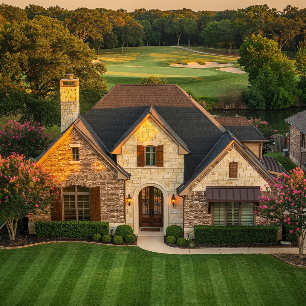 A Studio McGee-style luxury home exterior in Allen, TX — Salt and Slate Cleaning Company