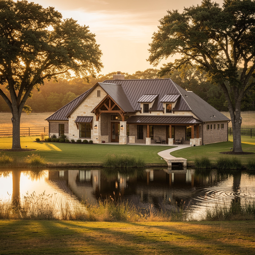 A Studio McGee-style luxury home exterior in Argyle, TX — Salt and Slate Cleaning Company