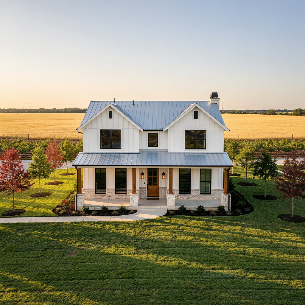 A Studio McGee-style luxury home exterior in Celina, TX — Salt and Slate Cleaning Company