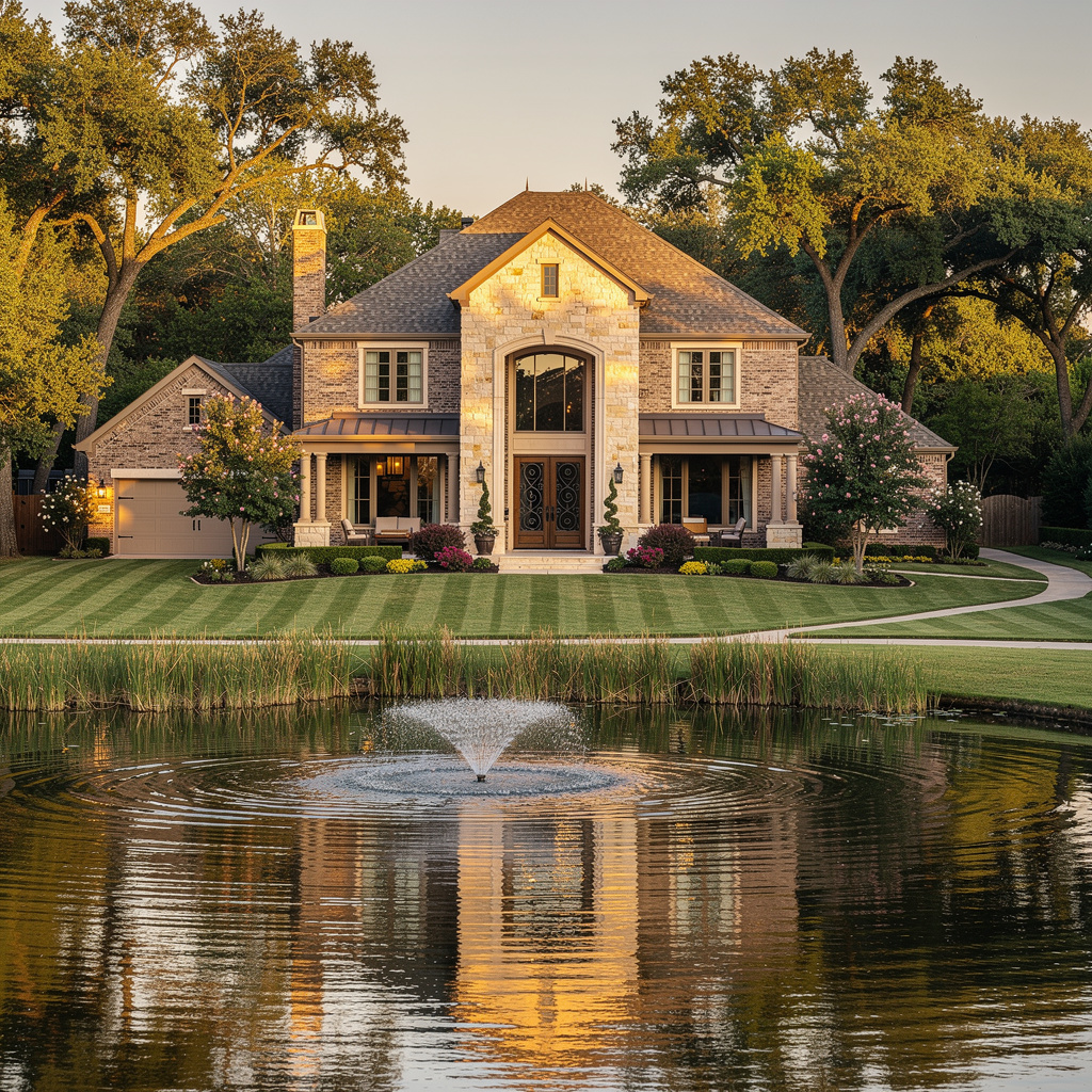 A Studio McGee-style luxury home exterior in Flower Mound, TX — Salt and Slate Cleaning Company