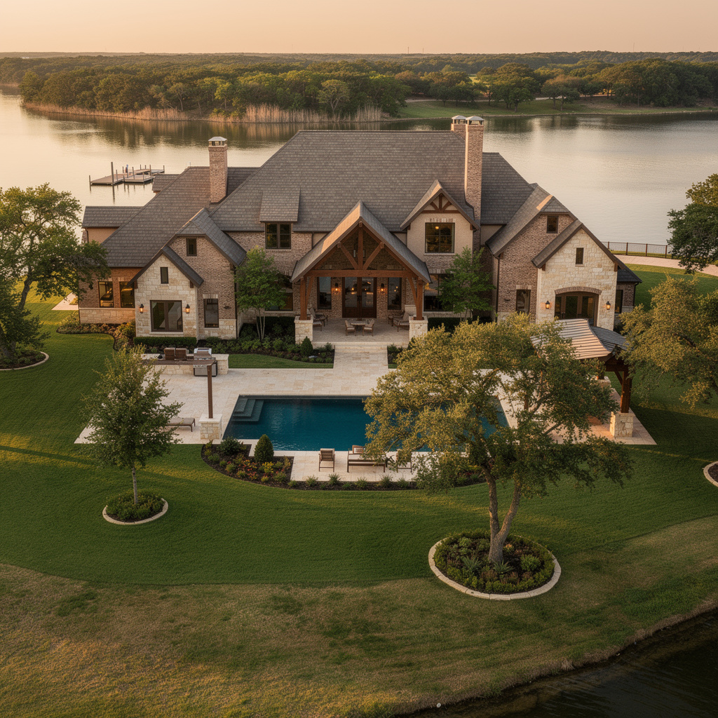 A Studio McGee-style luxury home exterior in Heath, TX — Salt and Slate Cleaning Company