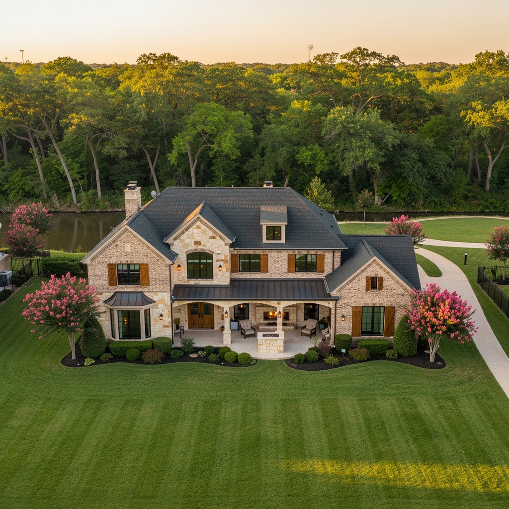A Studio McGee-style luxury home exterior in Keller, TX — Salt and Slate Cleaning Company