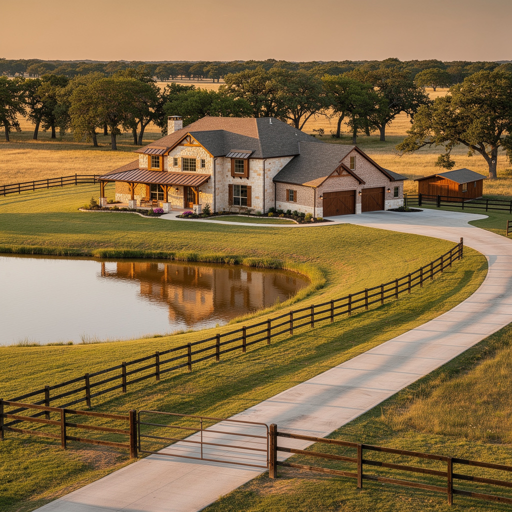 A Studio McGee-style luxury home exterior in Lucas, TX — Salt and Slate Cleaning Company