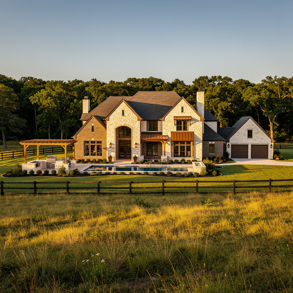 A Studio McGee-style luxury home exterior in Parker, TX — Salt and Slate Cleaning Company