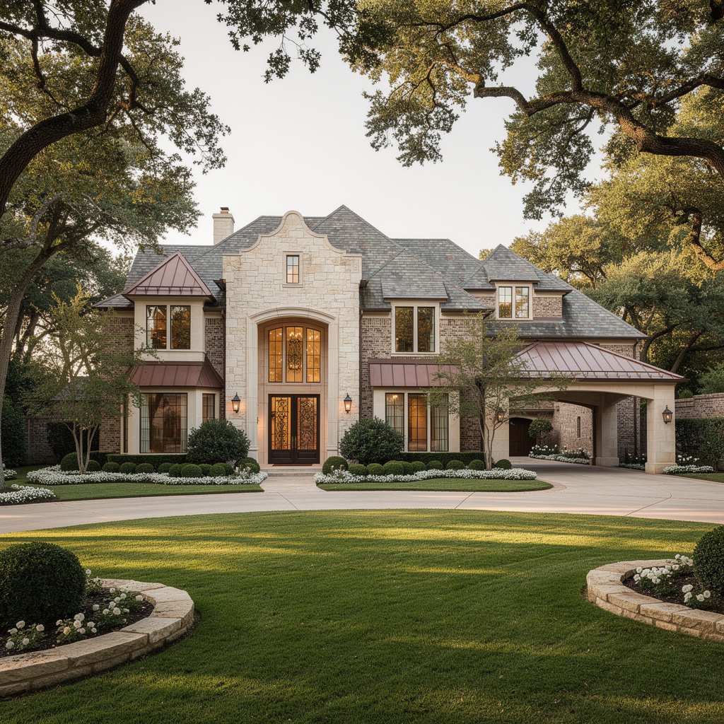 A Studio McGee-style luxury home exterior in Southlake, TX — Salt and Slate Cleaning Company