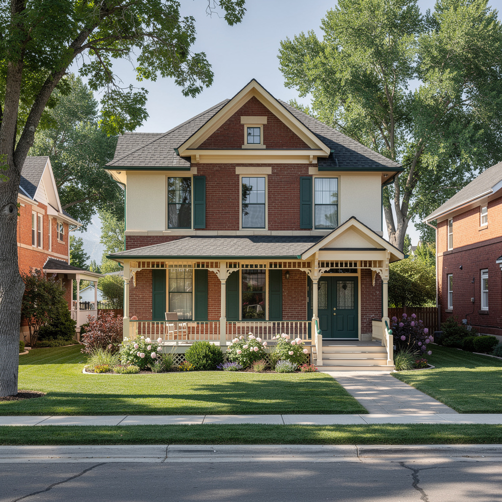 A Studio McGee-style luxury home exterior in American Fork, UT — Salt and Slate Cleaning Company