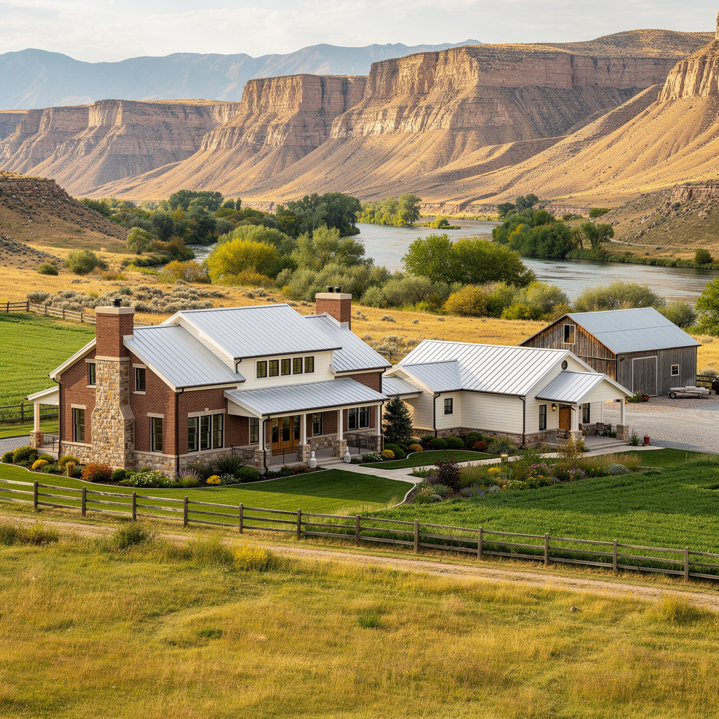 A Studio McGee-style luxury home exterior in Coalville, UT — Salt and Slate Cleaning Company