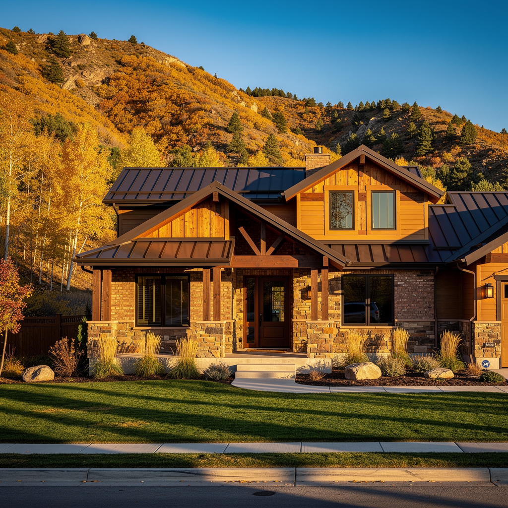 A Studio McGee-style luxury home exterior in Draper, UT — Salt and Slate Cleaning Company