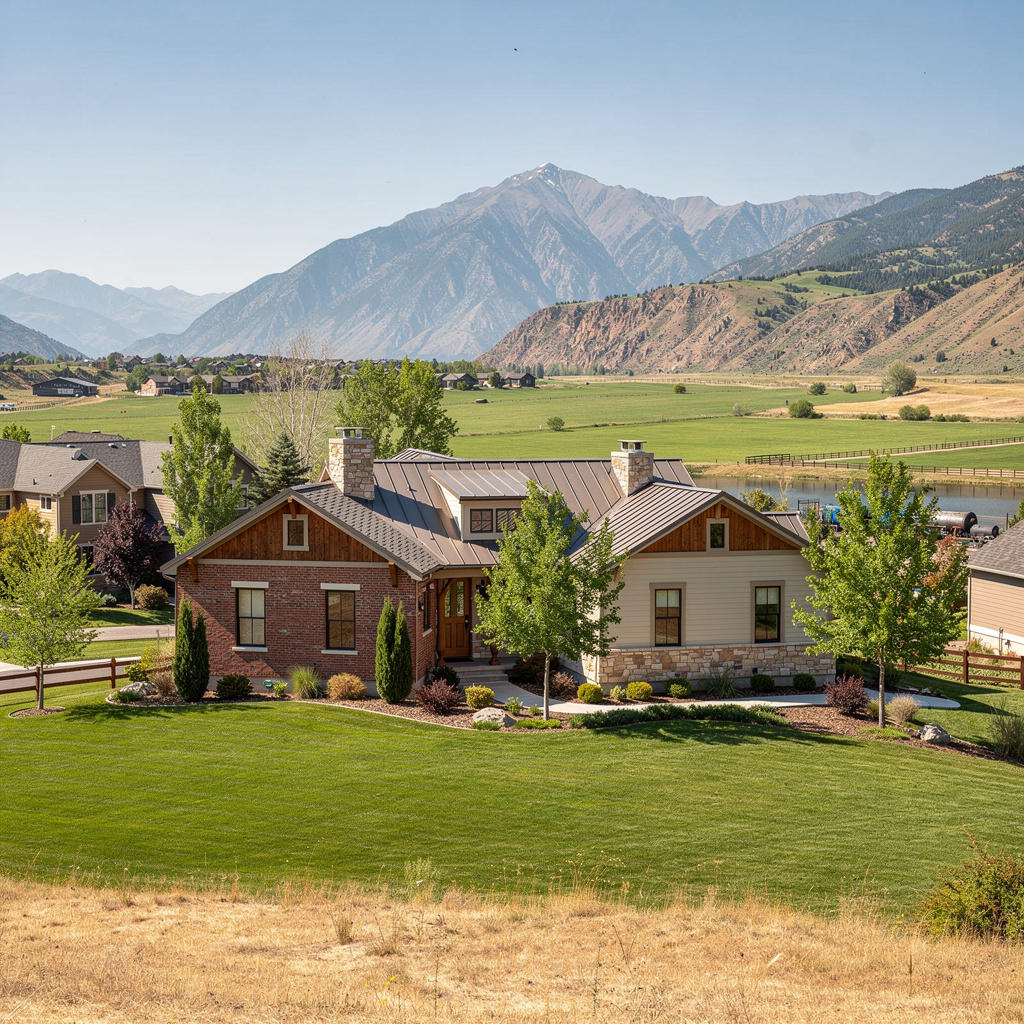 A Studio McGee-style luxury home exterior in Heber City, UT — Salt and Slate Cleaning Company