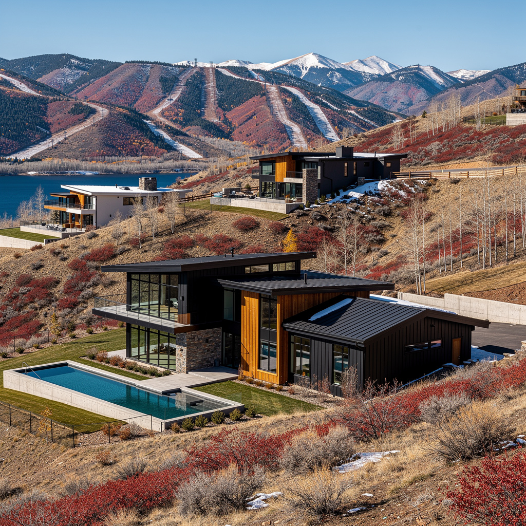A Studio McGee-style luxury home exterior in Hideout, UT — Salt and Slate Cleaning Company
