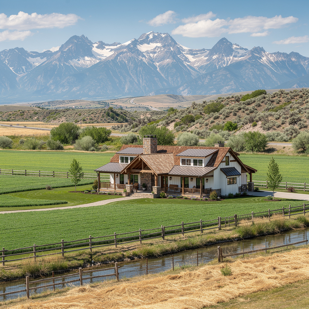 A Studio McGee-style luxury home exterior in Kamas, UT — Salt and Slate Cleaning Company