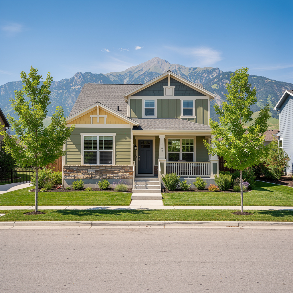 A Studio McGee-style luxury home exterior in South Jordan, UT — Salt and Slate Cleaning Company