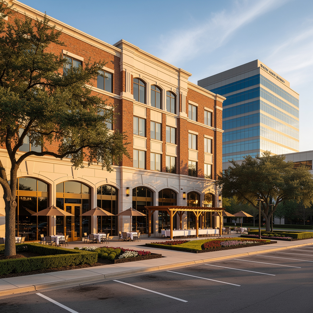 Upscale commercial building exterior in Addison, TX — representative of the facilities Salt and Slate serves in the area