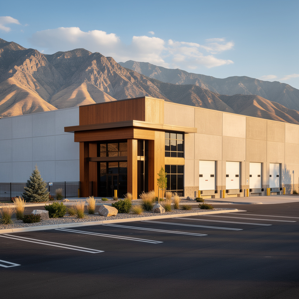Upscale commercial building exterior in Magna, UT — representative of the facilities Salt and Slate serves in the area