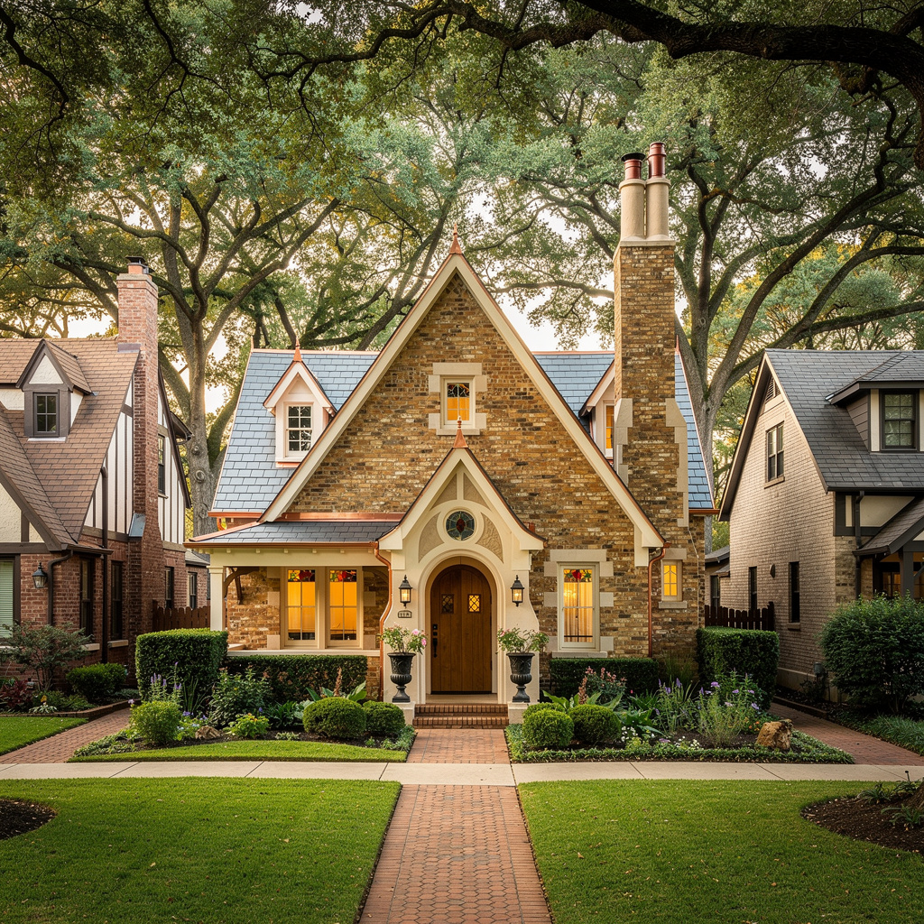 A Studio McGee-style luxury home exterior in the Greenland Hills neighborhood of Dallas, TX — premium home cleaning by Salt and Slate