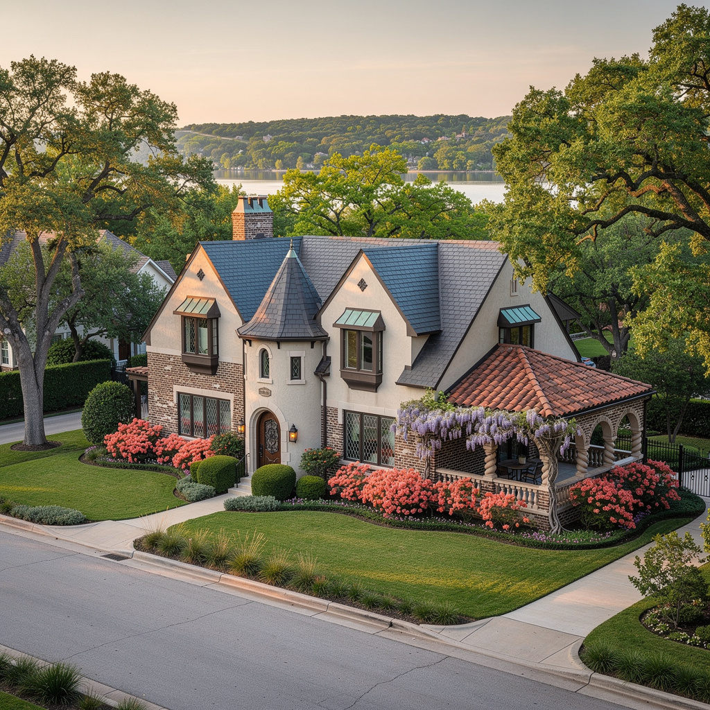 A Studio McGee-style luxury home exterior in the Lakewood neighborhood of Dallas, TX — premium home cleaning by Salt and Slate
