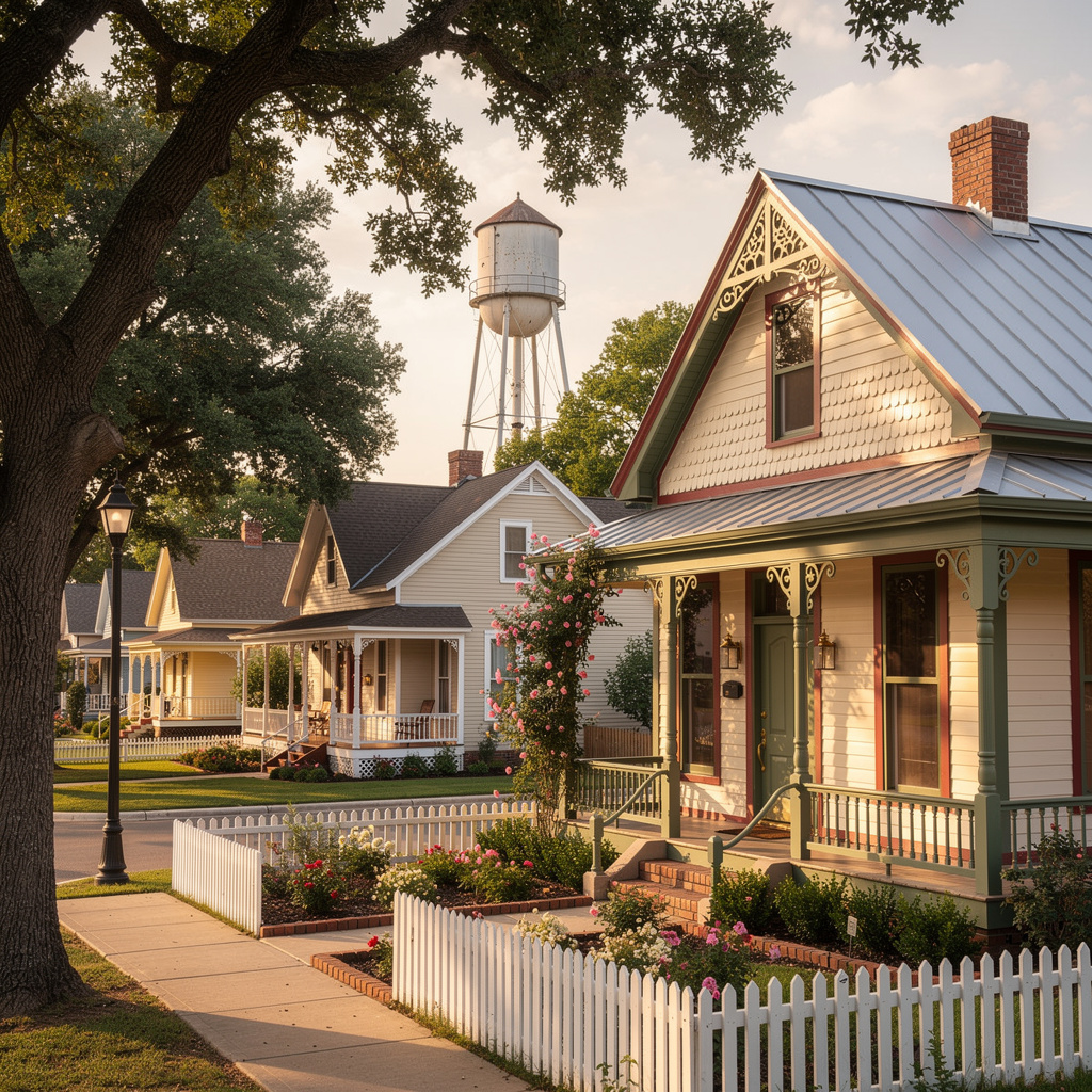 A Studio McGee-style luxury home exterior in the Historic Main neighborhood of Grapevine, TX — premium home cleaning by Salt and Slate