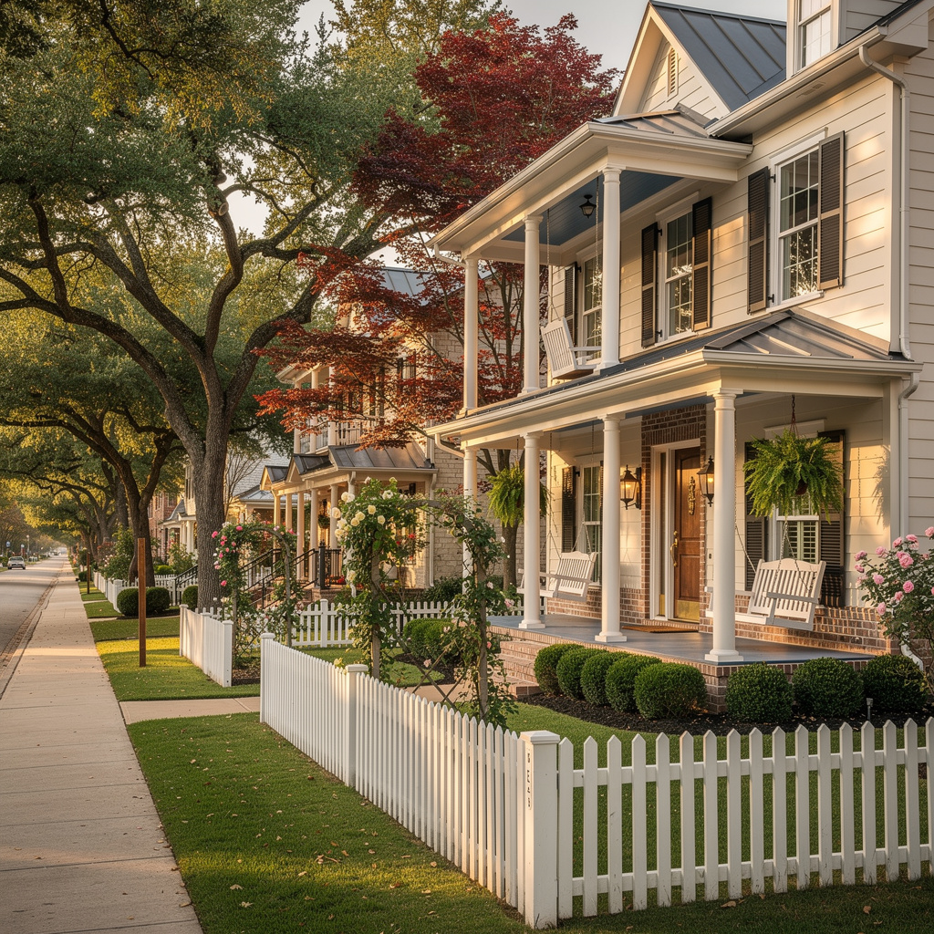 A Studio McGee-style luxury home exterior in the Tucker Hill neighborhood of McKinney, TX — premium home cleaning by Salt and Slate