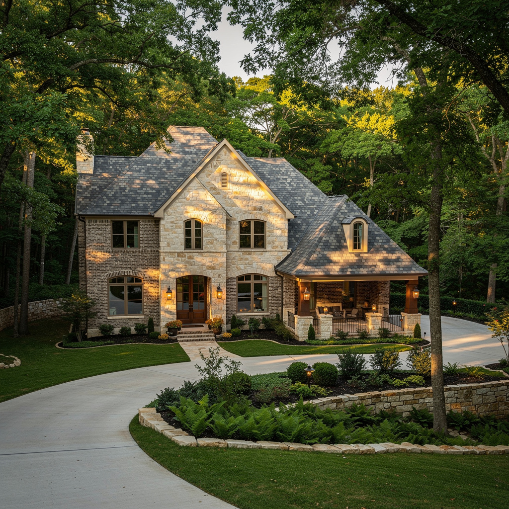 A Studio McGee-style luxury home exterior in the Estes Park neighborhood of Southlake, TX — premium home cleaning by Salt and Slate