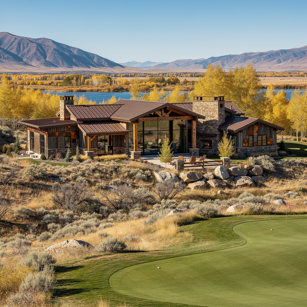 A Studio McGee-style luxury home exterior in the Victory Ranch neighborhood of Heber City, UT — premium home cleaning by Salt and Slate