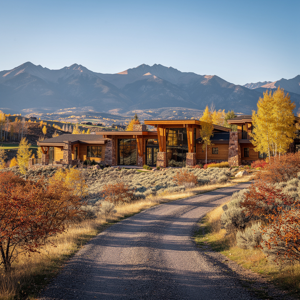 A Studio McGee-style luxury home exterior in the Glenwild neighborhood of Park City, UT — premium home cleaning by Salt and Slate