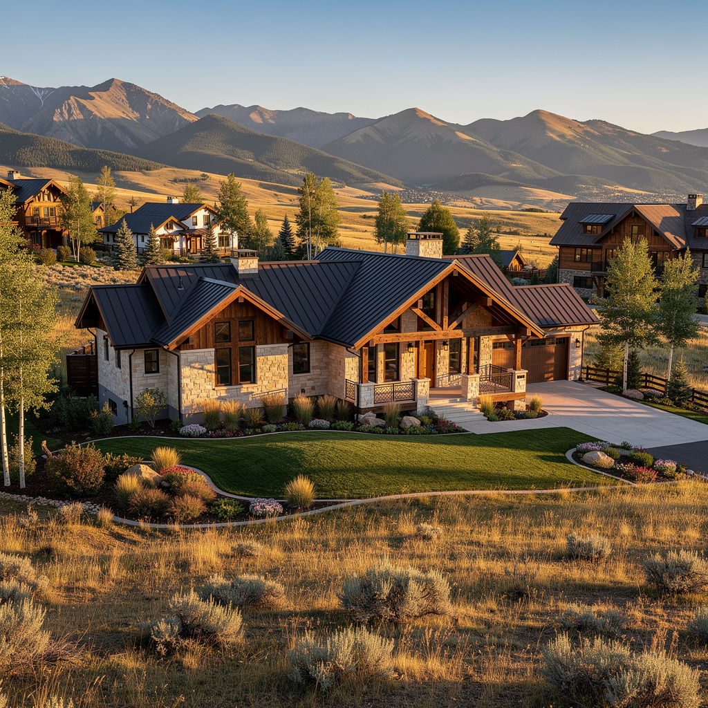 A Studio McGee-style luxury home exterior in the Trailside neighborhood of Park City, UT — premium home cleaning by Salt and Slate