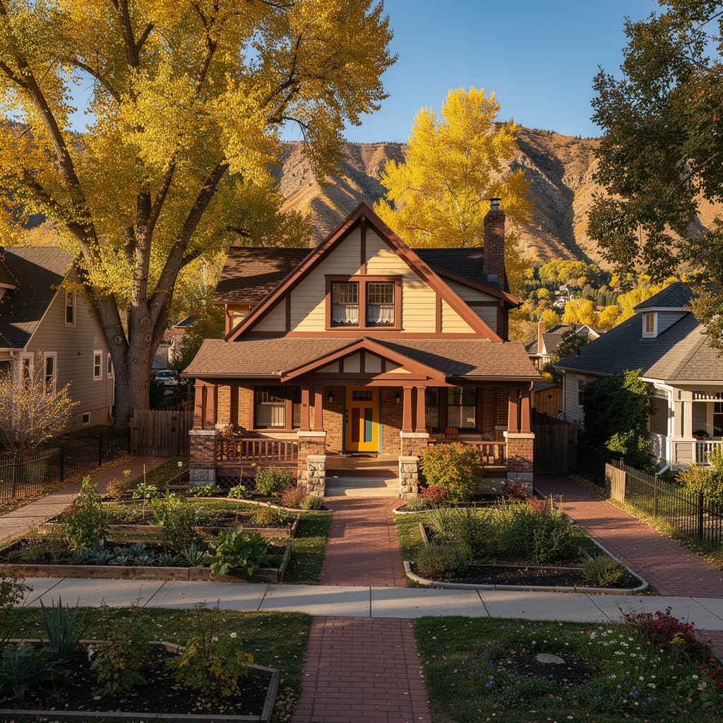 A Studio McGee-style luxury home exterior in the Wasatch Hollow neighborhood of Salt Lake City, UT — premium home cleaning by Salt and Slate