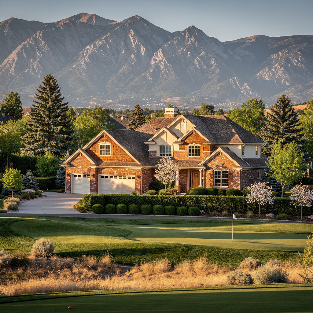 A Studio McGee-style luxury home exterior in the Hidden Valley neighborhood of Sandy, UT — premium home cleaning by Salt and Slate